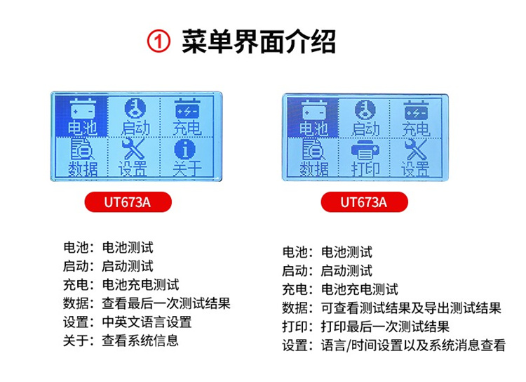 优利德(UNI-T)  蓄电池检测仪UT673A(图3)