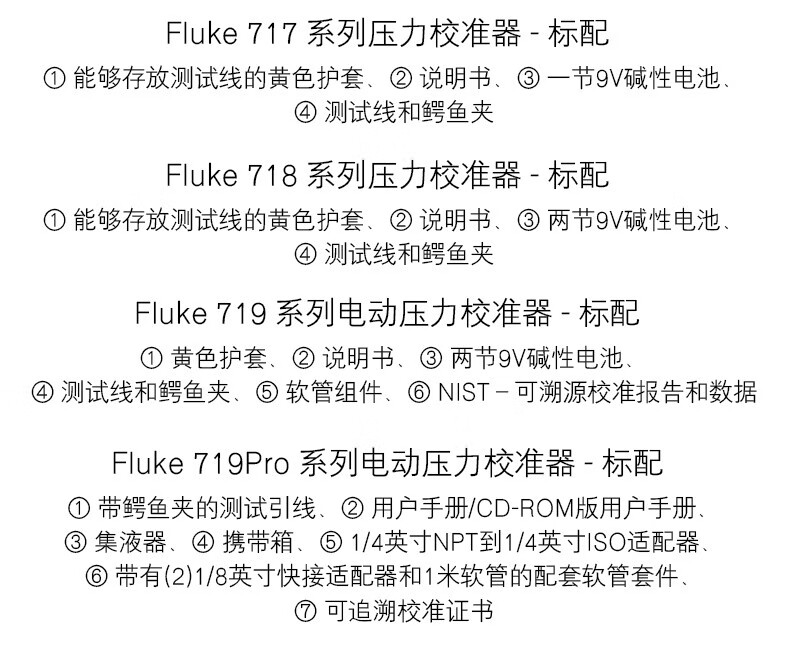 FLUKE/福禄克 717系列压力校准器 FLUKE-717-10000G 0至10000PSI 1台(图16)