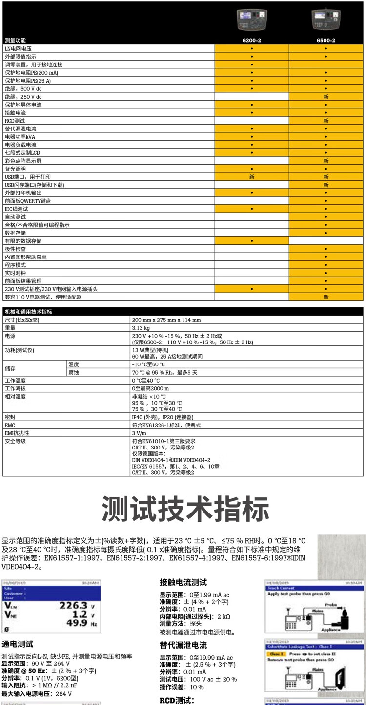 福禄克（FLUKE）6200-2 便携式电器安规测试仪(图5)